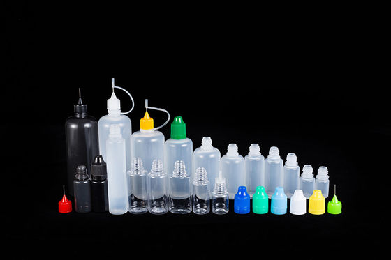 Chai nhỏ màu đen trong suốt đựng chất lỏng, dung tích 10ml 15ml 30ml 60ml 80ml 100ml