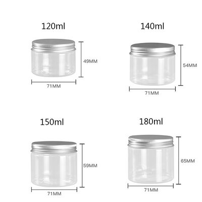 Tùy chỉnh thùng chứa lọ nhựa Thùng chứa tái sử dụng bền phù hợp với đóng gói mỹ phẩm thực phẩm và dược phẩm