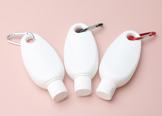 50ml Keychain Bóp Chai nước rửa tay nhựa du lịch với nắp lật