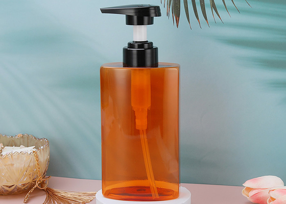 Xà phòng rửa tay Chai nhựa rỗng 450ml Chai bơm PET với máy bơm màu đen