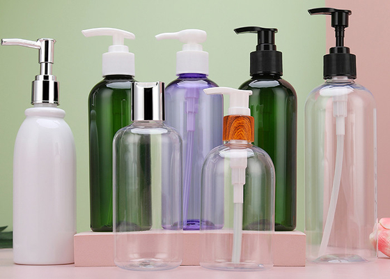 bán nóng rõ ràng PET trống 500ml Gel tắm chai nhựa chăm sóc tóc trắng phẳng hình vuông Shampoo Lotion bơm chai nhựa