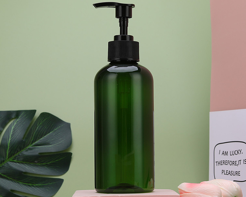 bán nóng rõ ràng PET trống 500ml Gel tắm chai nhựa chăm sóc tóc trắng phẳng hình vuông Shampoo Lotion bơm chai nhựa