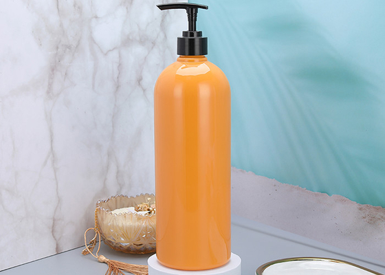 25mm Orange Shampoo Máy bơm nhựa Chai 900ml