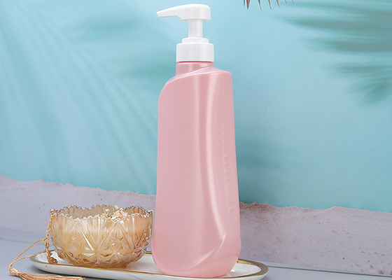 Pearlescent Pink PET Chai Pump Chai 750ml Chai sữa tắm bằng nhựa