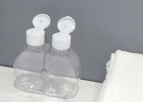 Chai nhựa vỏ sò đôi OEM có nắp vặn có thể tái chế 120ml