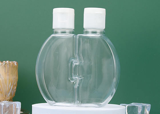 Chai nhựa vỏ sò đôi OEM có nắp vặn có thể tái chế 120ml