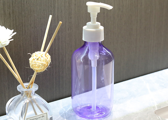 Xiên vai Màu tím Dầu gội đầu Chai PET Bơm chống rò rỉ