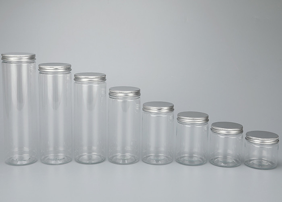 Không rò rỉ 250ml bình nhựa cho bánh quy và kẹo với nắp nhôm