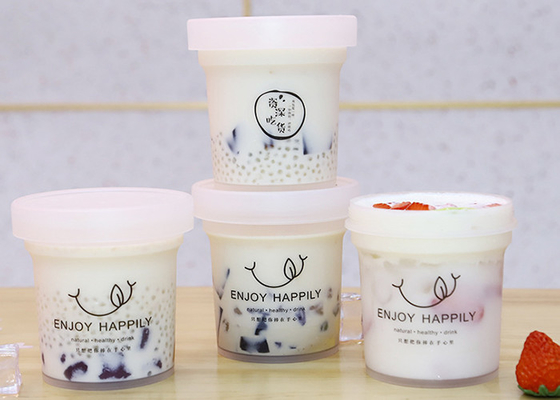 Chai trà sữa 500ml Chai nước trái cây bằng nhựa 16 Oz có nắp