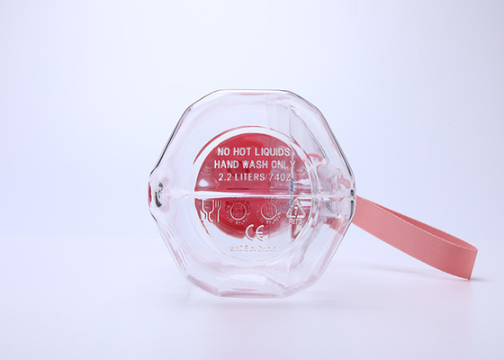 Bình nước nhựa 2l chống rò rỉ nắp gập có tay cầm Không chứa BPA