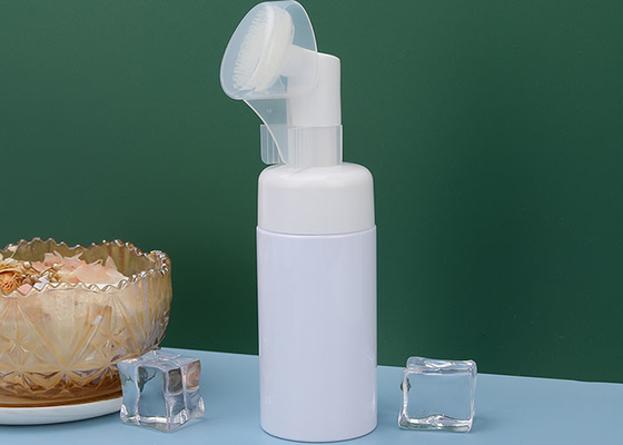 120ml Chai bọt rửa mặt 150ml với bàn chải silicon