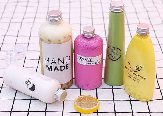 Hộp đựng nước trái cây bằng nhựa trong suốt có hình nón 240ml Nắp nhôm