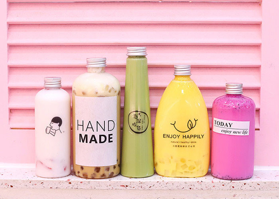 Nước trái cây dùng một lần 500ml Chai nhựa trong suốt có nắp ODM