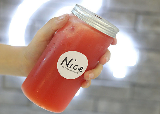 Chai nước trái cây tái sử dụng bằng nhựa cho trà sữa 350ML 500ML