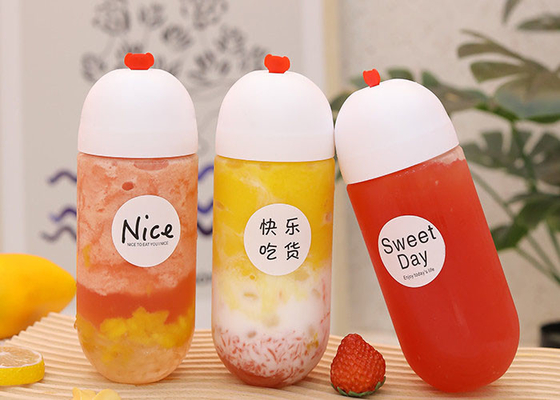 Calibre 68mm 500ml Chai nước trái cây dùng một lần bằng nhựa không chứa BPA