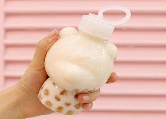 Vòng kéo nắp Chai trà sữa 400ml Chai nước trái cây có thể ép được