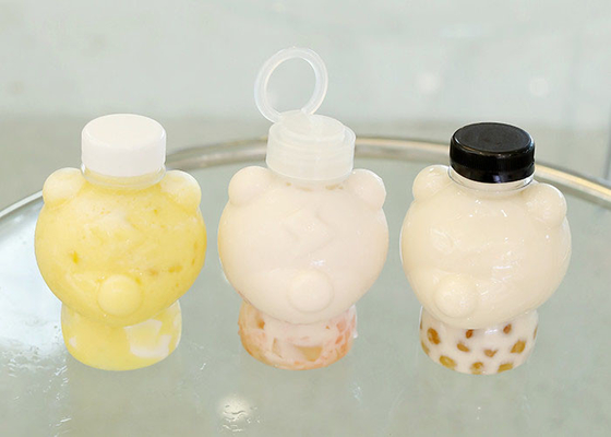 Vòng kéo nắp Chai trà sữa 400ml Chai nước trái cây có thể ép được
