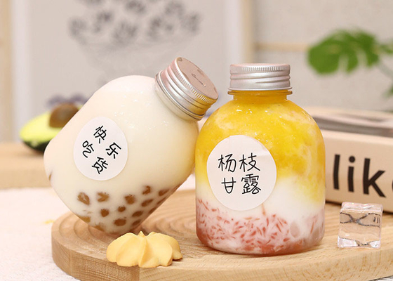 chai nước ép PET đồ uống nhựa trong suốt gói trống chai sữa enzyme với nắp