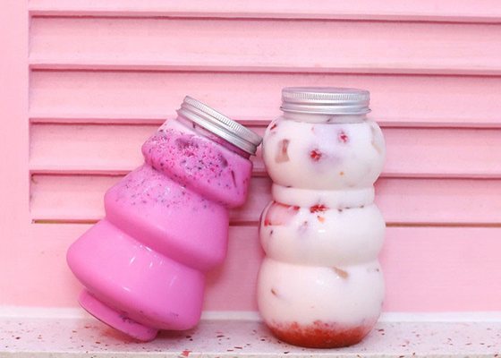 100% BPA Miễn phí 12 Oz Chai trà sữa nước trái cây có nắp chống nứt