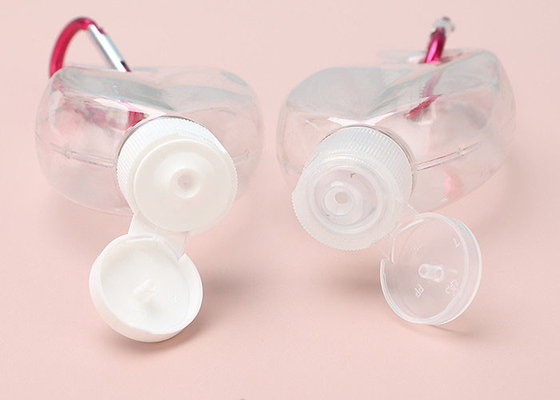 Hình chiếc lá Rỗng Móc khóa Du lịch Chai nước rửa tay 50ML