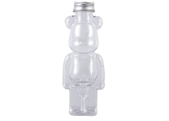 350ml 400ml 500ml 700ml bán nóng tùy chỉnh vật nuôi nhựa hình gấu chai nước trái cây cho đồ uống với nắp và dây đeo