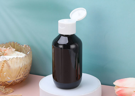 Amber Flip Top Cap Chai PET Lotion 120ml Dùng cho Kem Toner Mỹ phẩm