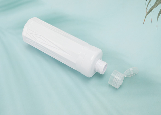 Chai PET 300ml nắp gập có nắp vặn dùng cho dầu gội dưỡng da mỹ phẩm