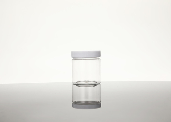 100ml Hũ nhựa tròn rỗng có thể đổ đầy 100ml có nắp và nhãn Không chứa BPA