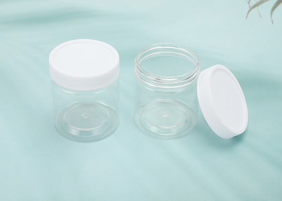 100ml Hũ nhựa tròn rỗng có thể đổ đầy 100ml có nắp và nhãn Không chứa BPA