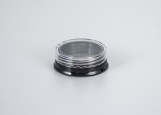 Đen 5ml 10ml 15ml 30ml 50ml Lắp đầy lặp đi lặp lại Thùng chăm sóc da Vòng Plastic Cosmetic Jar