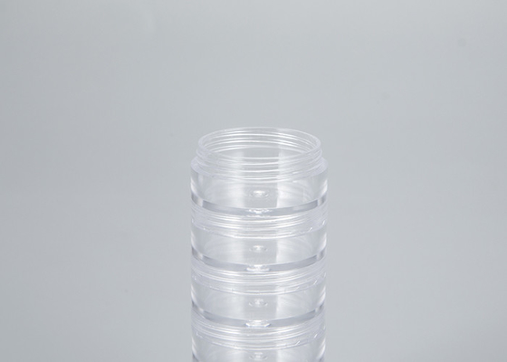 Đen 5ml 10ml 15ml 30ml 50ml Lắp đầy lặp đi lặp lại Thùng chăm sóc da Vòng Plastic Cosmetic Jar