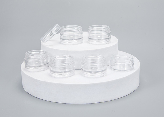 Đen 5ml 10ml 15ml 30ml 50ml Lắp đầy lặp đi lặp lại Thùng chăm sóc da Vòng Plastic Cosmetic Jar