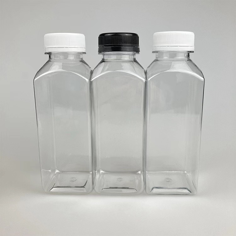 bán nóng 120ml 250ml 350ml 500ml 1000ml rõ ràng Square Pháp rỗng chai nước trái cây đồ uống
