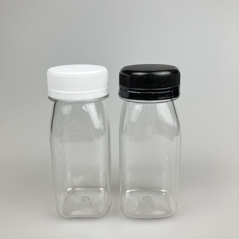 60ml chai nước ép hình vuông chai uống hình vuông chai uống với nắp đa màu
