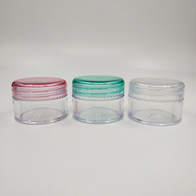 Thùng chứa du lịch nhỏ Plastic PS Creams Thùng chứa nắp có thể lấp đầy lại Khí phẩm chống rò rỉ Thùng trang điểm