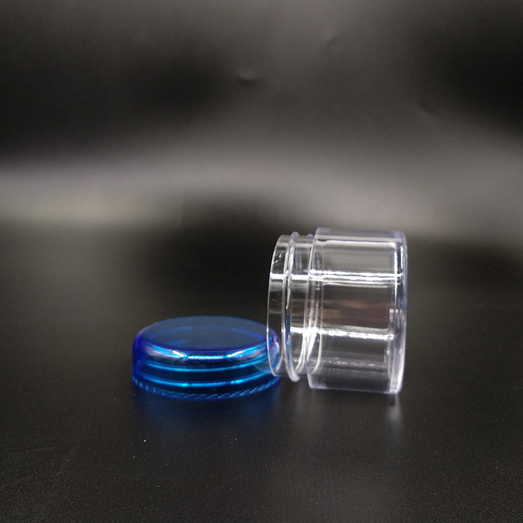 Mini 3ml 5g thùng nhựa Cosmetic Sample Jar mặt kem kem mắt kem đóng gói 5 ml bình mỹ phẩm với nắp màu