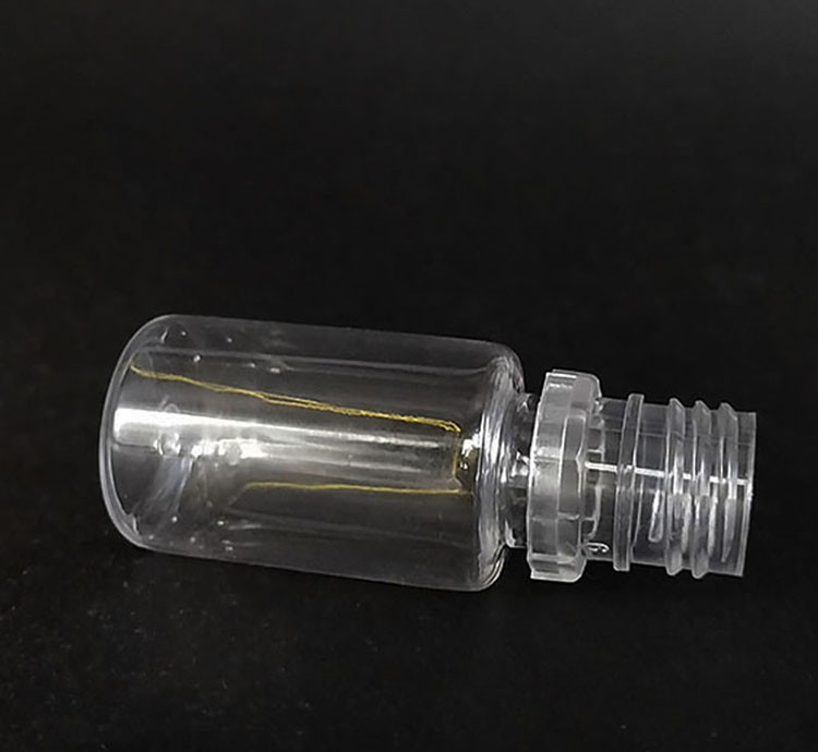 Các chai nước E tròn chống trẻ em với in tùy chỉnh Bao bì nắp vít trong suốt với dung lượng khác nhau