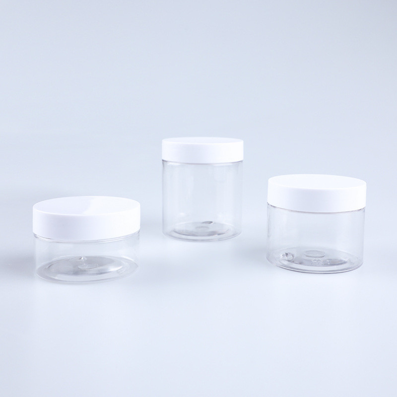 Sản phẩm bán buôn 8oz 100ML 200ML 250ML 500ML Custom Empty Wide Mouth Luxury Plastic PE Cosmetic Body Butter Jars