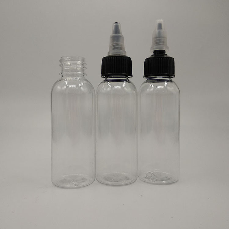 50ml Panel nhãn tùy chỉnh ép keo kim kim mũi chai với vít đóng cửa và hàng mặt hàng