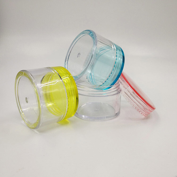 Hũ nhựa mỹ phẩm Bề mặt nhẵn Dung tích 10ml 15ml 30ml 60ml 80ml 100ml 120ml 150ml Lý tưởng cho kem dưỡng da và mỹ phẩm