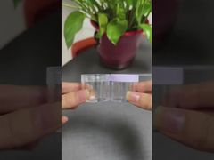 Thùng nhựa rõ ràng với nắp cho kem mắt hoặc kem mỹ phẩm môi