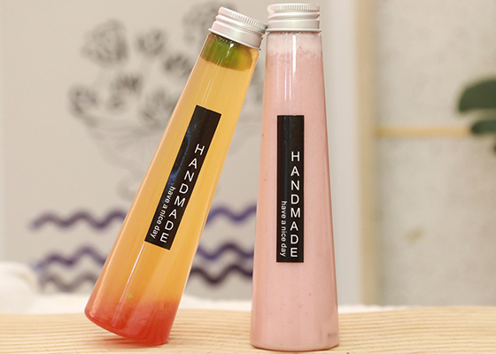 Chai nước ép nhựa hình nón có nắp 7oz 200ml
